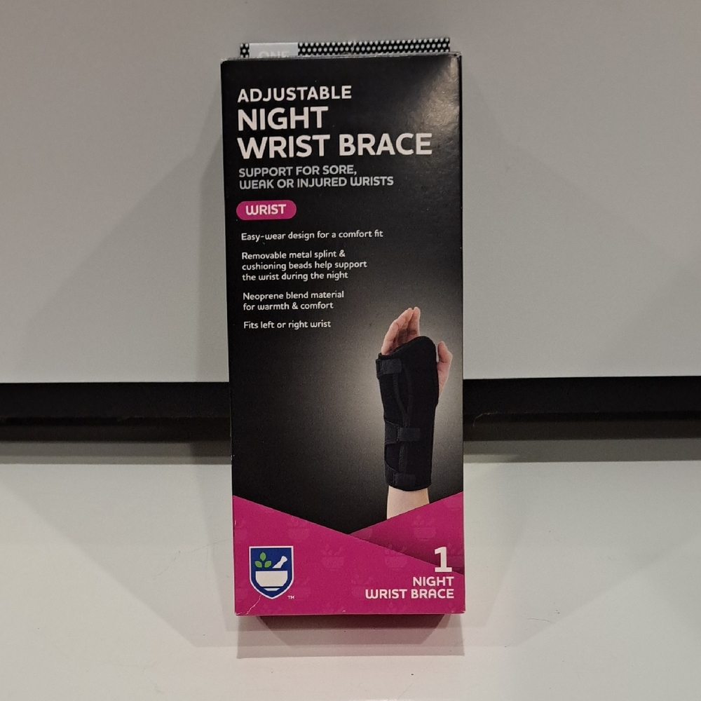 NIB Night Wrist Brace Left Or Right Hand. Comfortable. Msrp $28.99